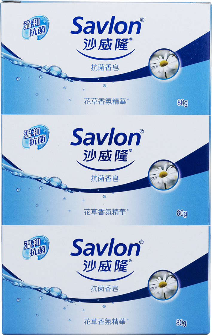 沙威隆經典抗菌皂-80g*3