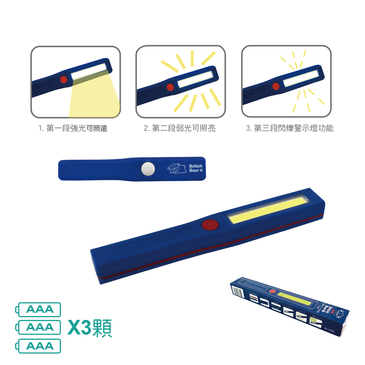 英國熊12LED吸鐵工具燈