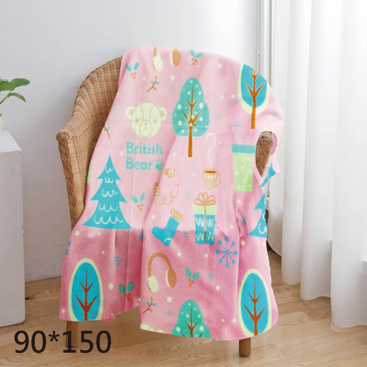 英國熊冷氣毯90*150-遊樂