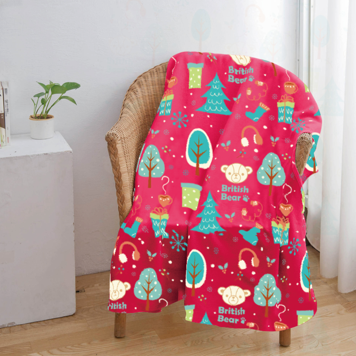 英國熊冷氣毯120*150-新遊樂