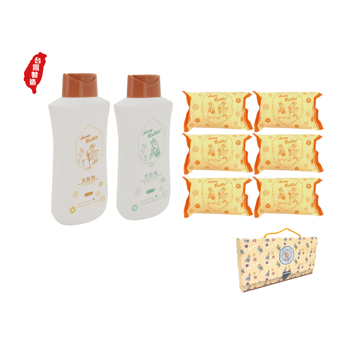 安妮兔1洗1沐6皂-花漾
