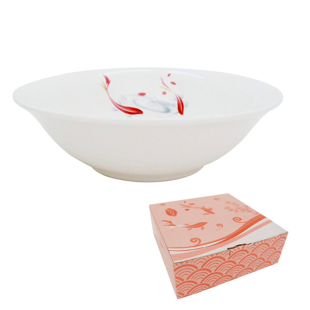 松村窯-雙魚8吋拉麵碗1入